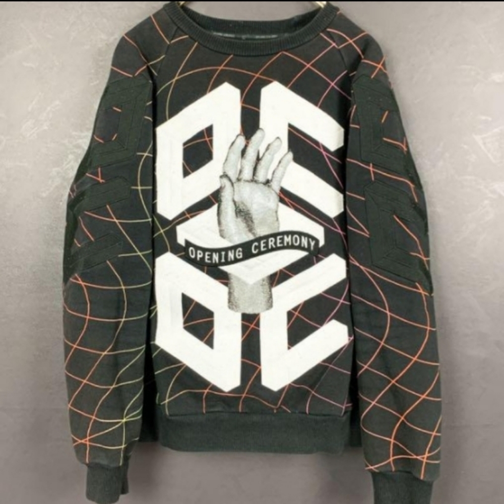 Opening Ceremony Remix Hand Pull Over Sweatshirts Sz  S Small unisex